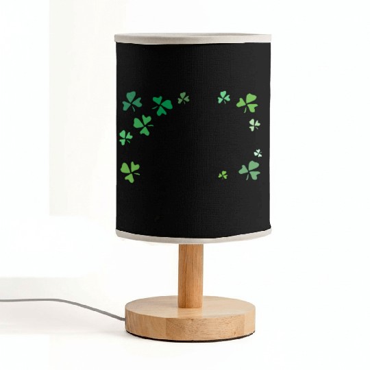 Dark green shamrocks, St Patrick's Fabric Lamps