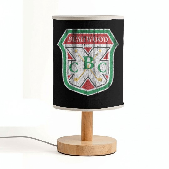 Vintage Bushwood Country Club Crest Fabric Lamps