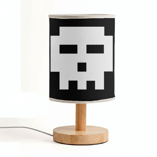Scott Pilgrim 8-bit Skull Vector Fabric Lamps