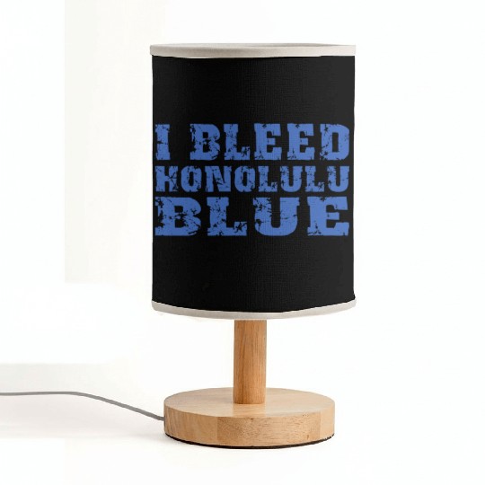 I Bleed Honolulu Blue Detroit Fabric Lamps