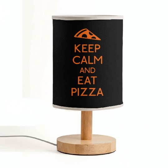 Keep Calm Pizza Fabric Lamps