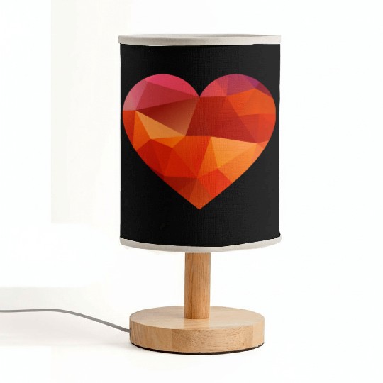 valentines day heart Fabric Lamps