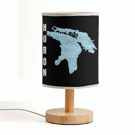 Lake Huron Great Lakes Fabric Lamps