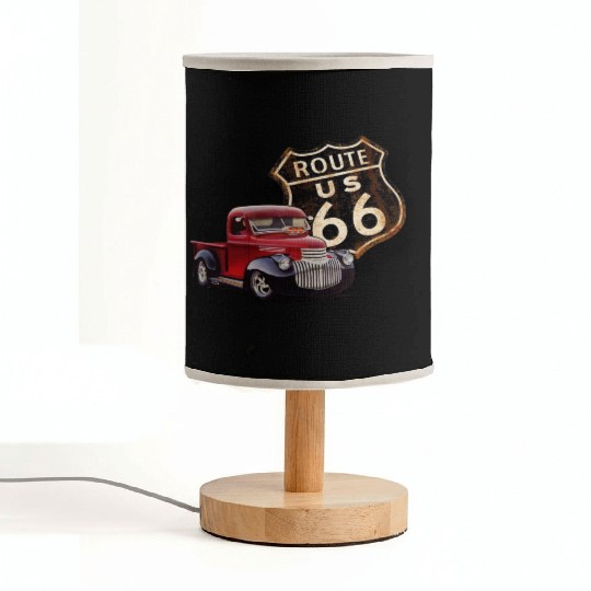 Route 66 Street Rod Fabric Lamps