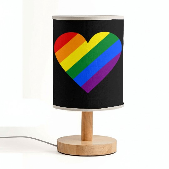 Rainbow Heart Fabric Lamps