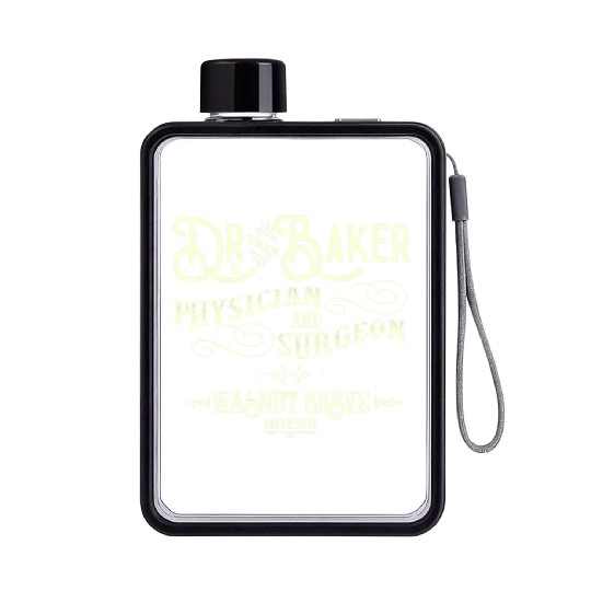 Discover Doc Baker from Little House on the Prairie Flat Water Bottles