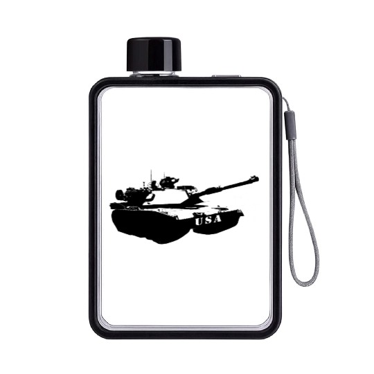 us army tank Flat Water Bottles