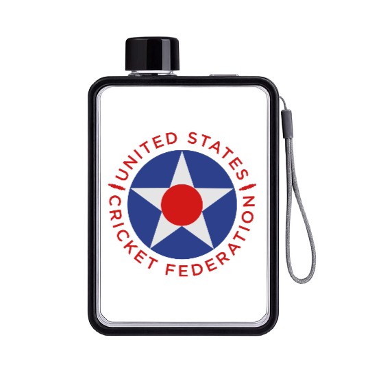 US Cricket Roundel 4 Flat Water Bottles