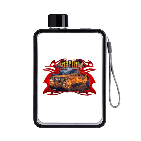 Street outlaw Flat Water Bottles