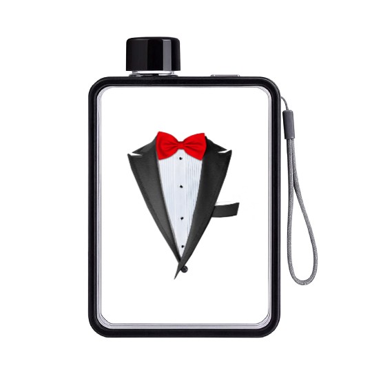 Realistic Tuxedo Flat Water Bottles