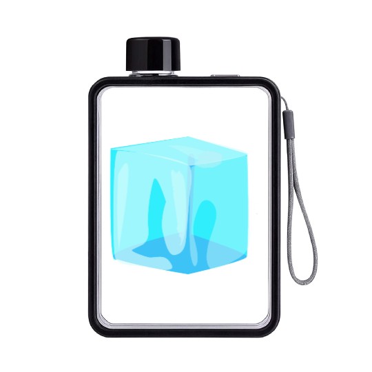 Ice Cube Flat Water Bottles