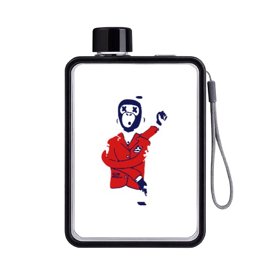 Drunk Monkey Flat Water Bottles
