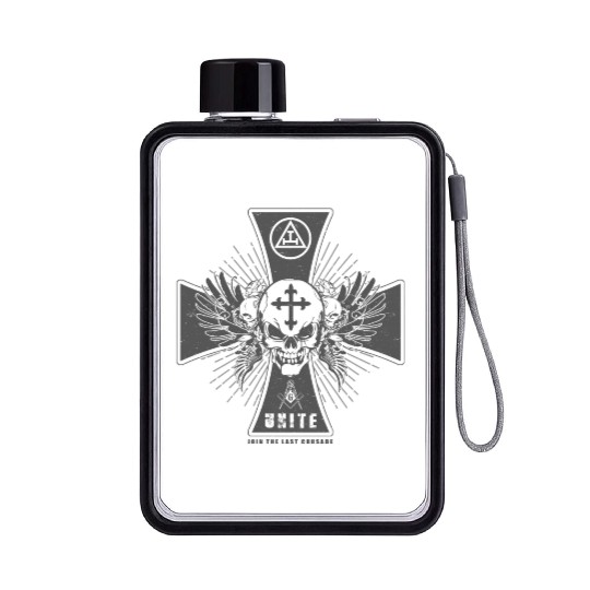 Knights Templar - Join The Last Crusade Infidel Flat Water Bottles