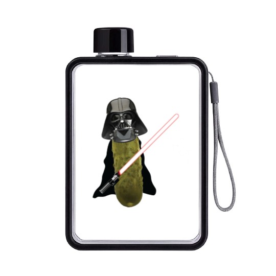 Darth Pickle Flat Water Bottles