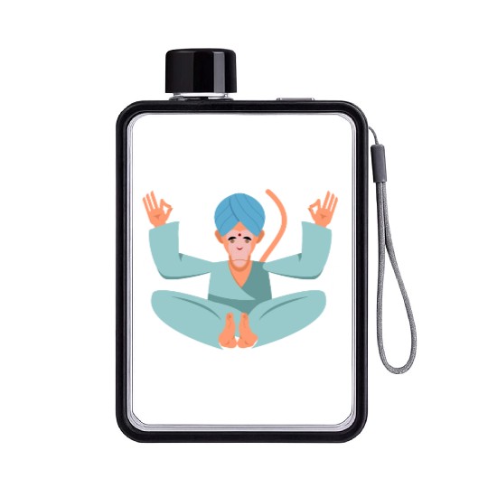 Meditation Monkey Flat Water Bottles