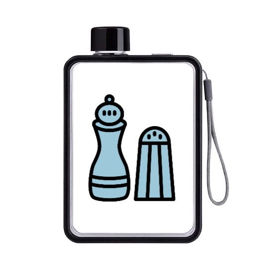 pepper grinder salt shaker Flat Water Bottles
