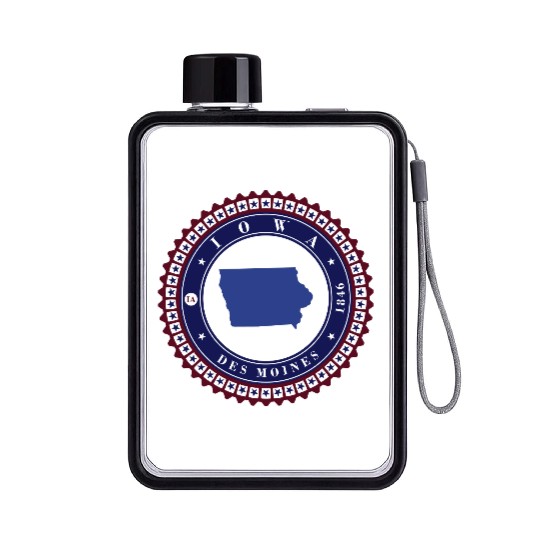 Iowa Flat Water Bottles