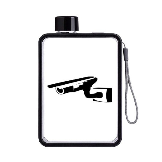 Security Camera Flat Water Bottles
