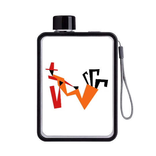 Trumpet Player Flat Water Bottles