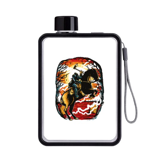 Headless Horseman Flat Water Bottles
