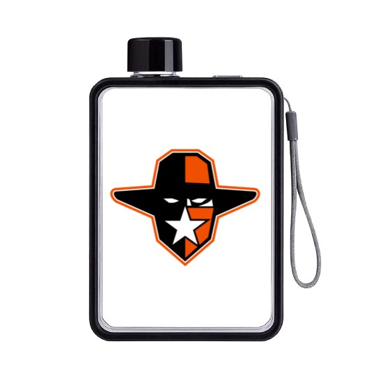 Cowboy Outlaw Star Icon Flat Water Bottles