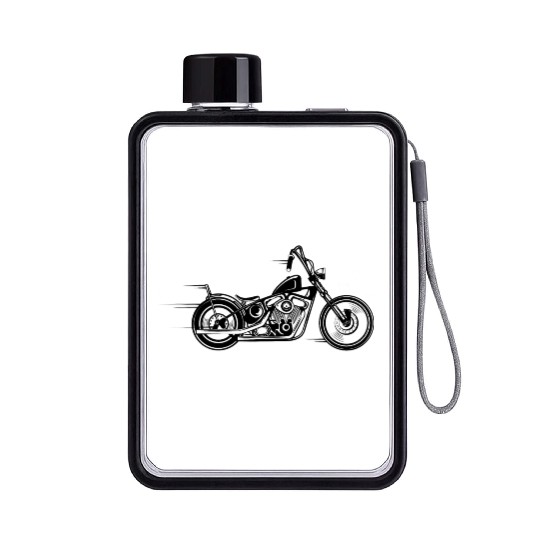 chopper Flat Water Bottles