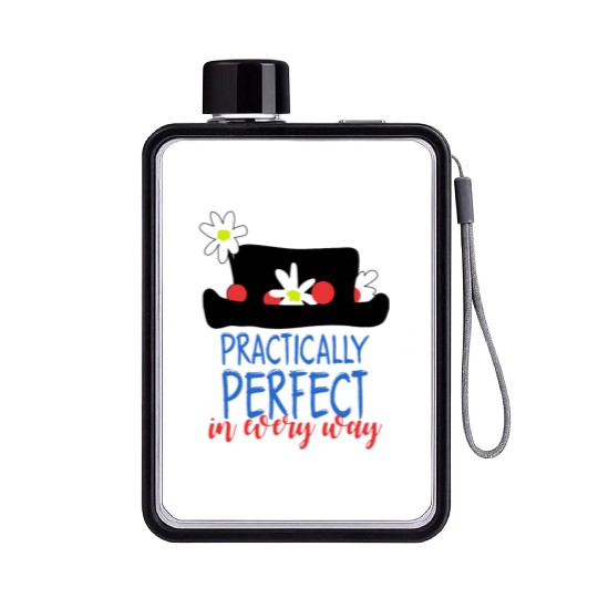 Mary Poppins Flat Water Bottles