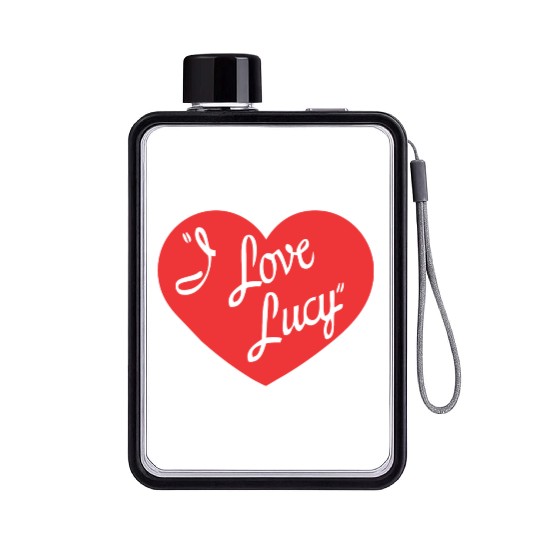 I Love Lucy Flat Water Bottles