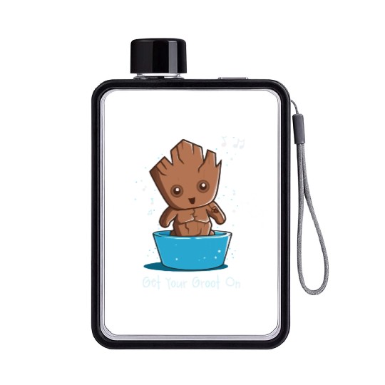 Get Your Groot On Flat Water Bottles