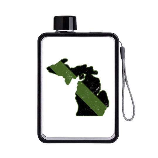 Game Warden CBP Michigan Border Patrol Park Ranger Flat Water Bottles