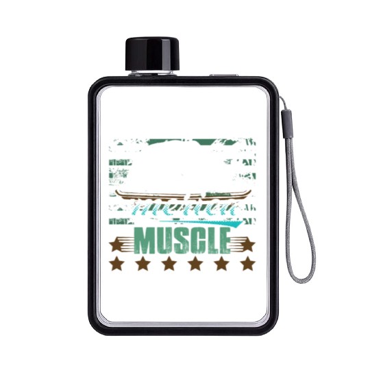 'Merica Muscle Car Flat Water Bottles
