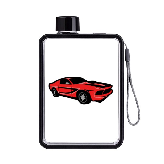American Muscle Car Flat Water Bottles