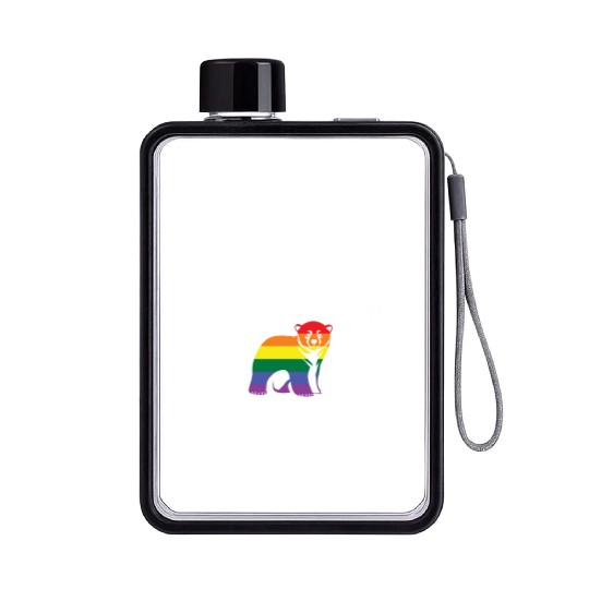 LGBT Mama Bear Flat Water Bottles Gay Pride Equal Rights