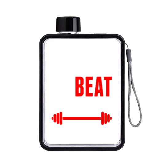 Training To Beat Goku Flat Water Bottles