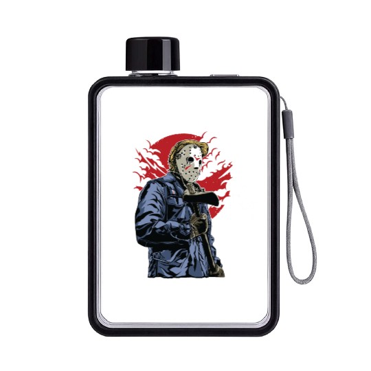 Serial Killer in Town Flat Water Bottles