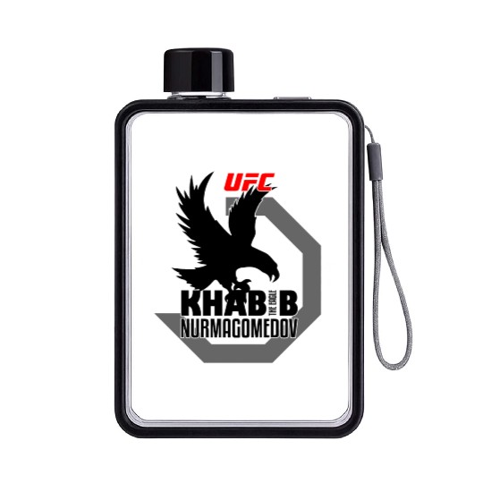Khabib Nurmagomedov - The Eagle Flat Water Bottles