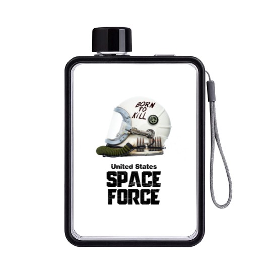 Born To Kill | Space Force Flat Water Bottles