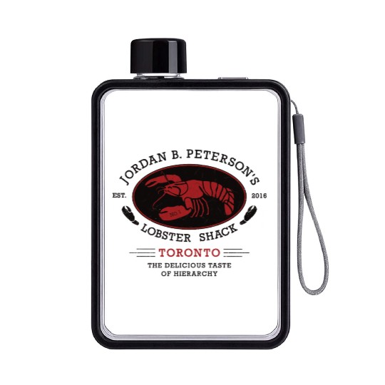 Jordan Peterson - Lobster Shack Hierarchy Flat Water Bottles