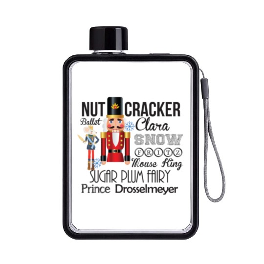 Nutcracker Ballet Flat Water Bottles - Dance