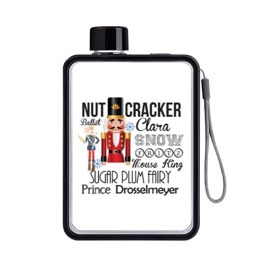 Nutcracker Ballet Flat Water Bottles - Dance