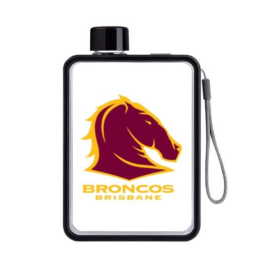 BRISBANE BRONCOS NRL TEAM LOGO PET TANK CAT OR DOG Flat Water Bottles