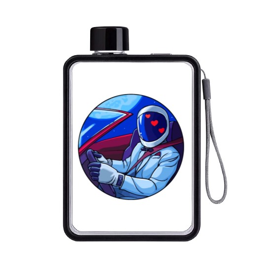 SpaceX Tesla Starman Flat Water Bottles