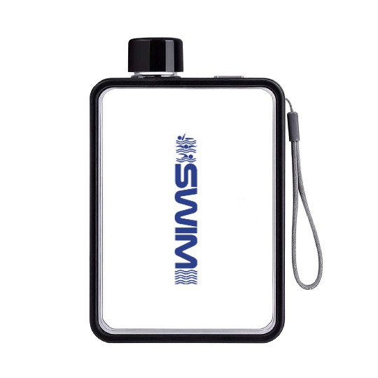 Swim Waves free back fly Flat Water Bottles