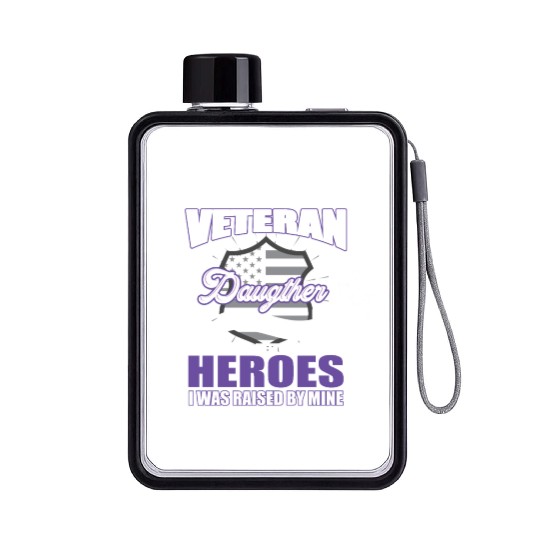 Vietnam Veteran, gift, birthday, heroes Flat Water Bottles