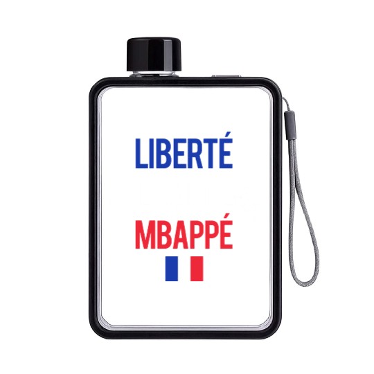 Liberte E galite Mbappe France Flat Water Bottles