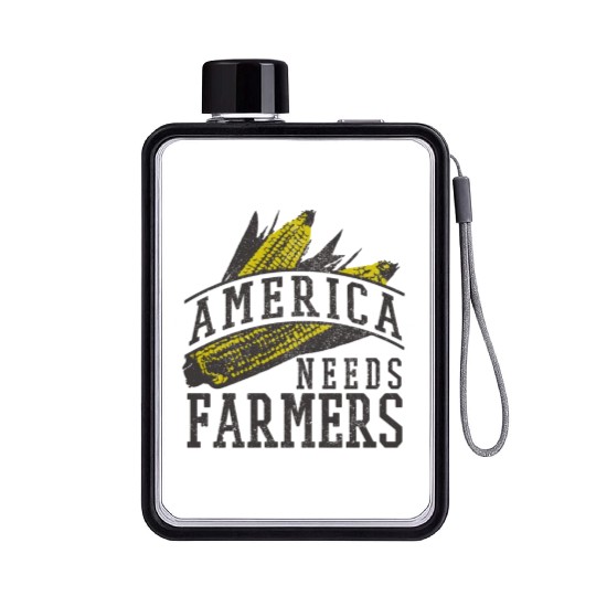 America Needs Farmers Flat Water Bottles