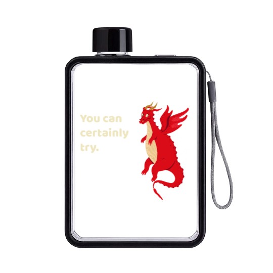 You Can Certainly Try Red Dragon Flat Water Bottles