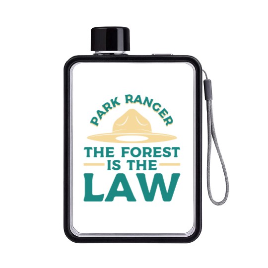 Park Ranger Law Gift Flat Water Bottles