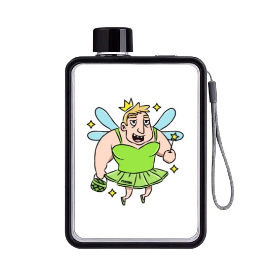 Tooth Fairy tales funny mouth Magic Kids Gift Flat Water Bottles
