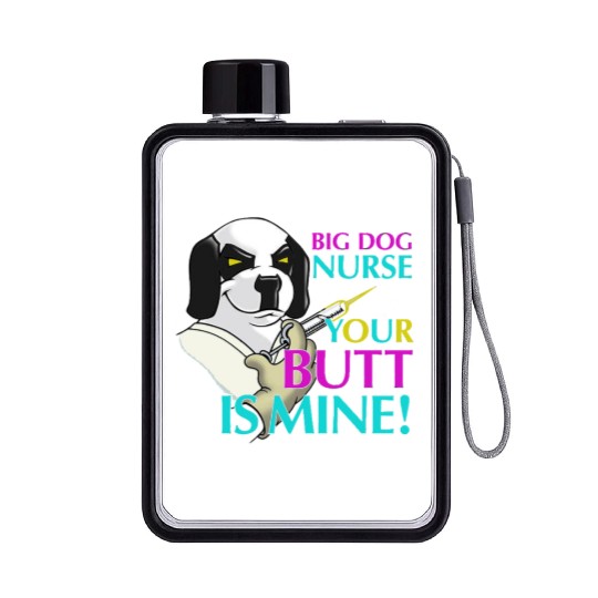 BIG DOG NURSE Flat Water Bottles